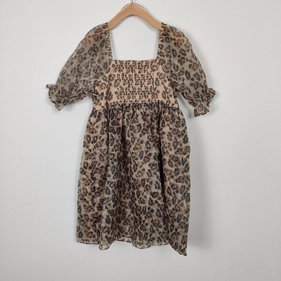Endless Rose Women's Leopard Babydoll Dress Size Small NEW Mobwife Western - Picture 6 of 14
